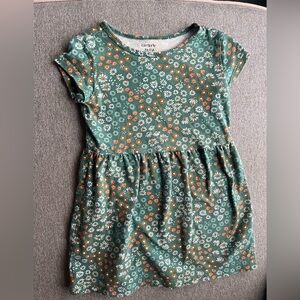 Carter's Green Floral Dress